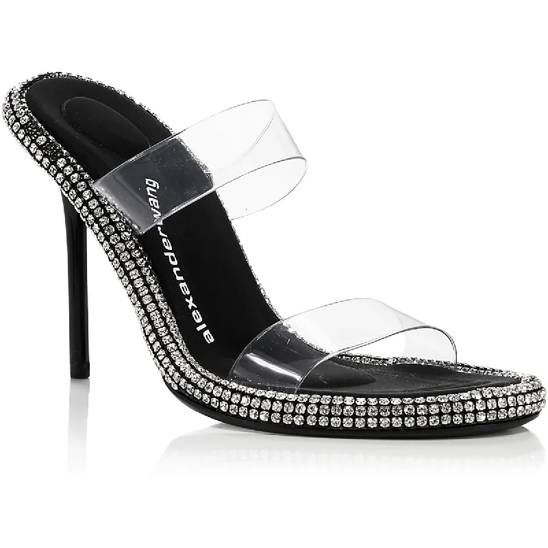 Alexander Wang Womens Nova Rhinestone Slip On Heels