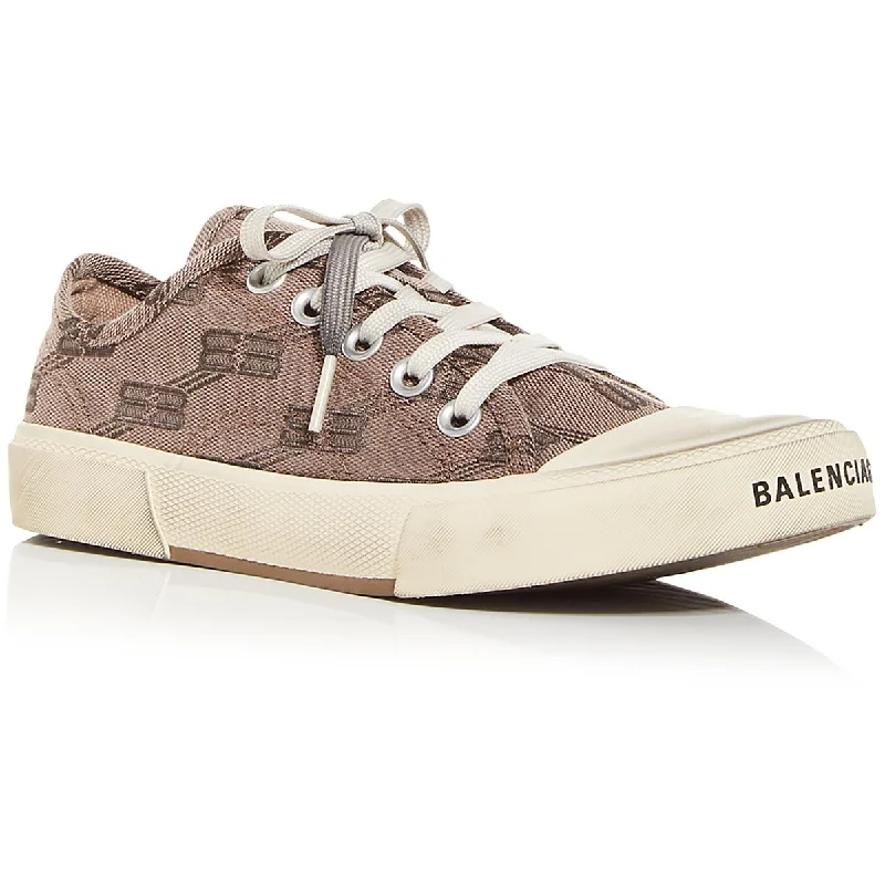 Balenciaga Womens Lace-Up Printed Casual And Fashion Sneakers