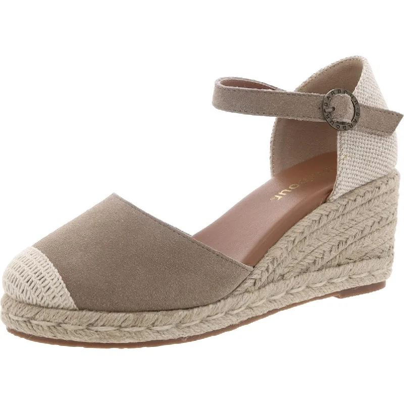 Barbour Womens Frances Suede Ankle Strap Espadrilles