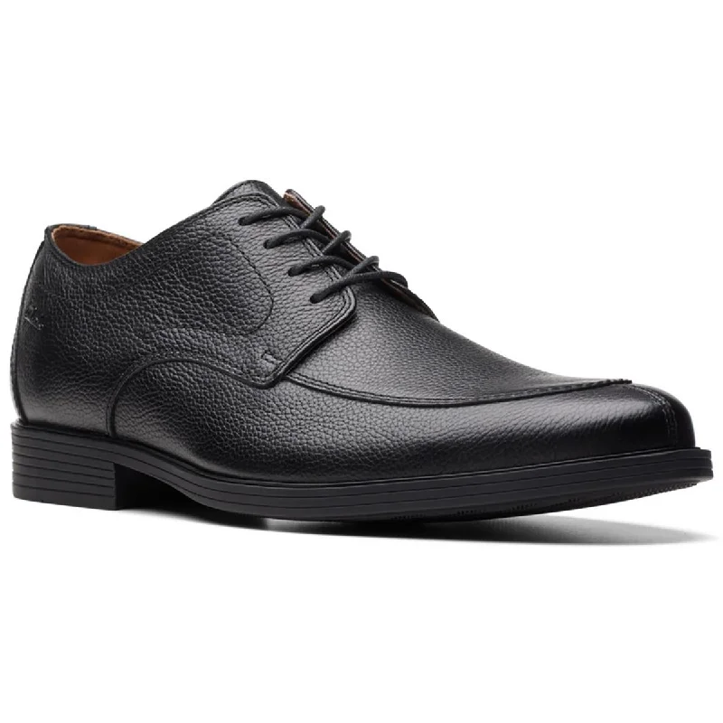 Clarks Mens Lace Up Leather Oxfords