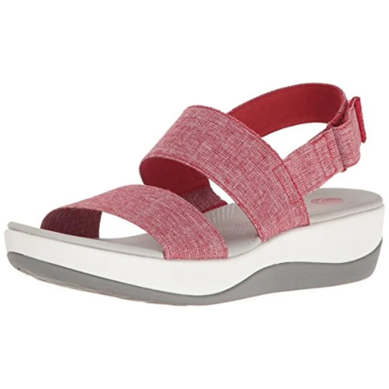 Clarks Womens Arla Jacory Woven Casual Wedge Sandals