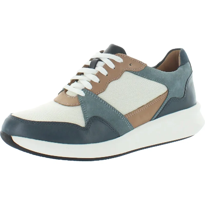 Clarks Women's Un Rio Run Leather Retro-Inspired Fashion Sneaker