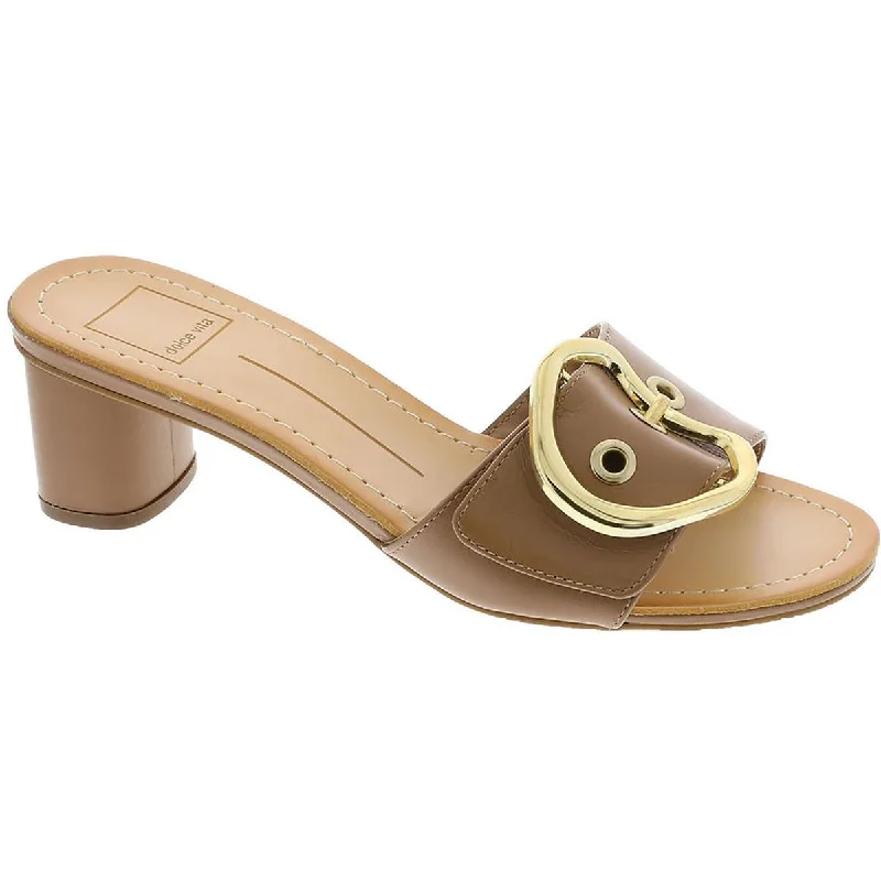 Dolce Vita Womens Laika Leather Slip-On Heels