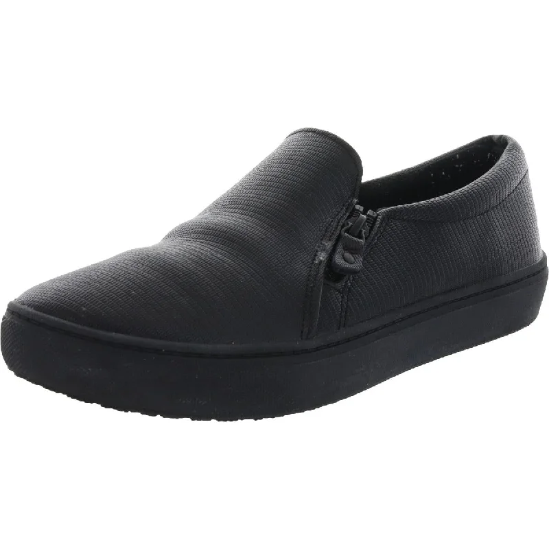 Dr. Scholl's Shoes Womens No Slip Leather Work Slip-On Sneakers