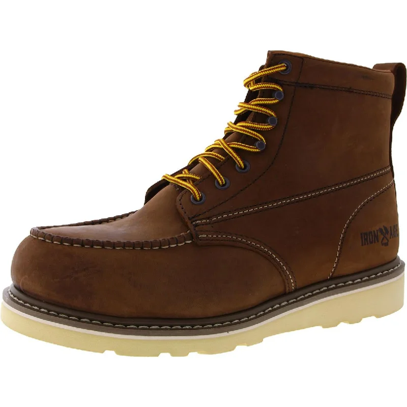 Iron Age Mens Reinforcer Leather Electrical Hazard Work & Safety Boots
