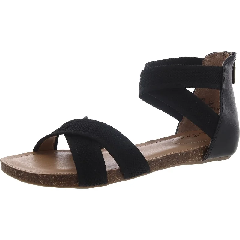 Me Too Womens Netty 15  Knit Slip On Ankle Strap
