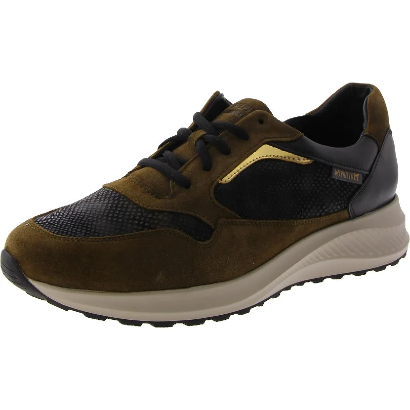 Mephisto Womens KARIN Leather Lace up Casual And Fashion Sneakers