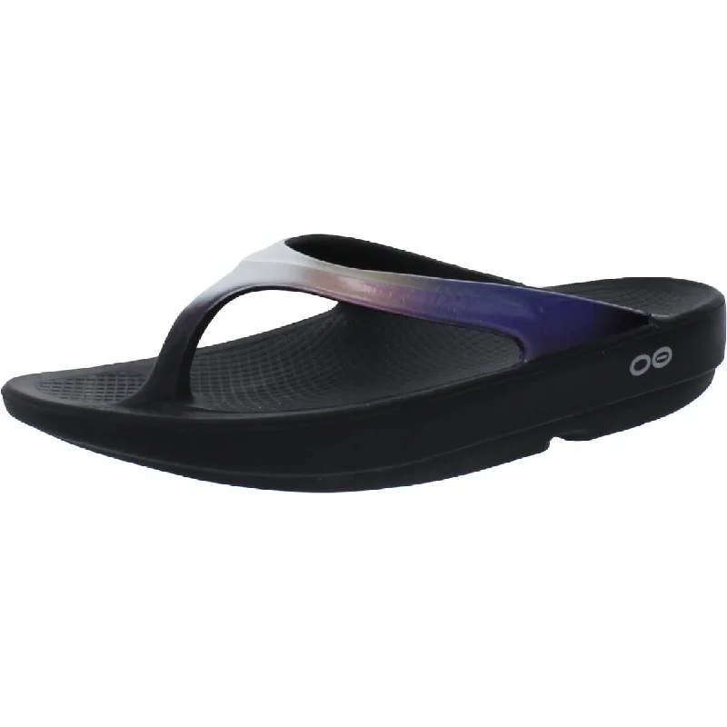 Oofos Womens Comfort Insole Platform Thong Sandals