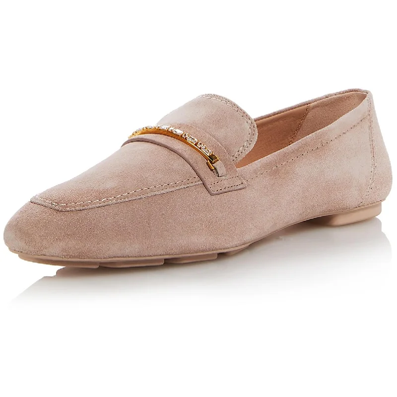 Stuart Weitzman Womens Cipria Suede Loafers