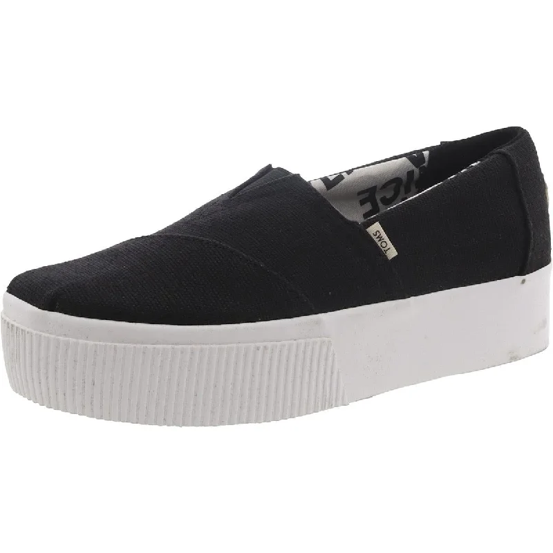 Toms Womens Alpargata Boardwalk Round Toe Slip On Loafers