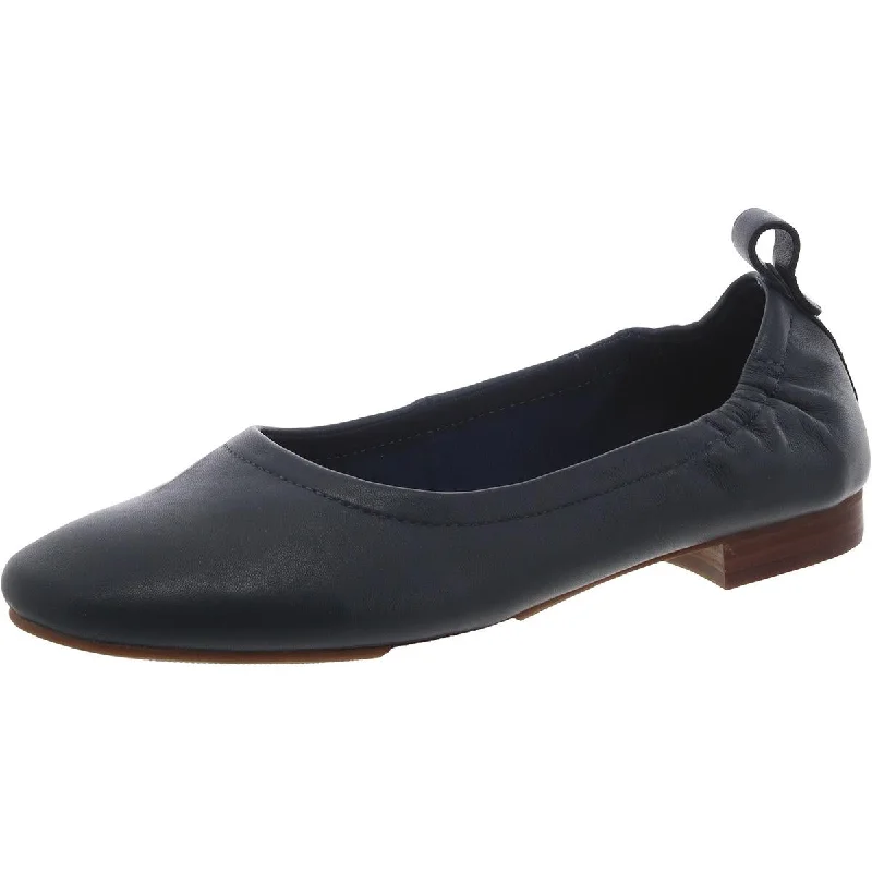 Trotters Womens Leather Slip P Ballet Flats