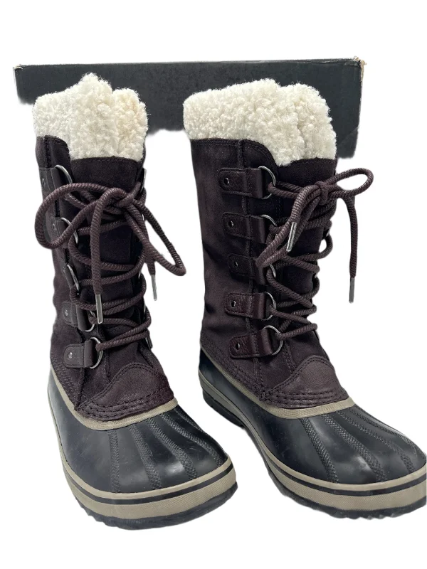 Sorel Joan Of Arc Designer Boots In Brown, Size: 8.5